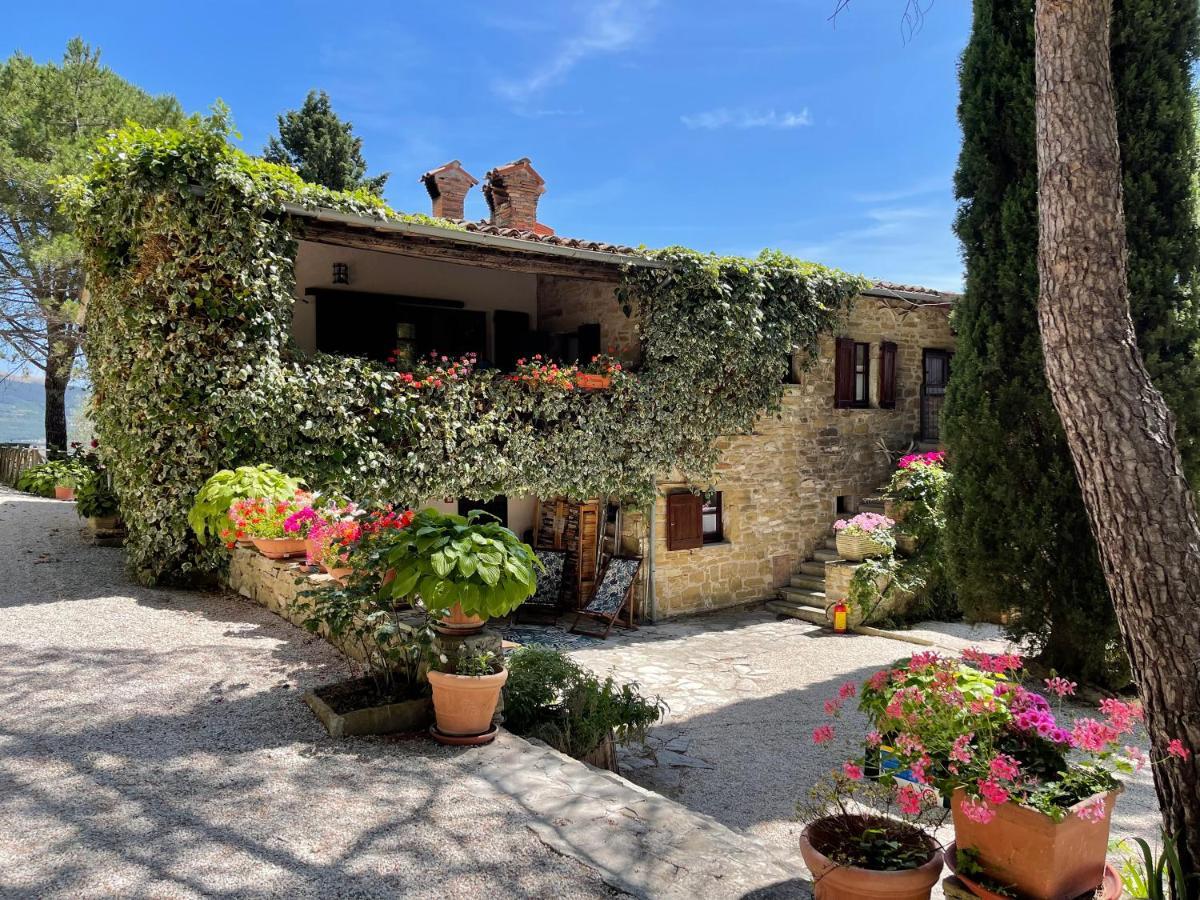 La Panoramica Gubbio - Maison De Charme - Casette E Appartamenti Self Catering Per Vacanze Meravigliose! Bagian luar foto